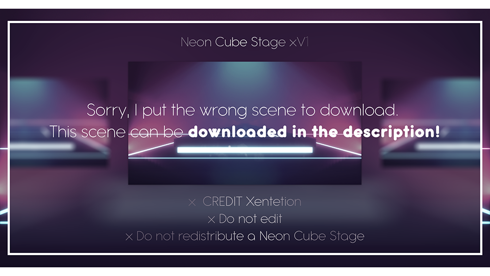 Neon Cube Stage xV1 by Xentetion