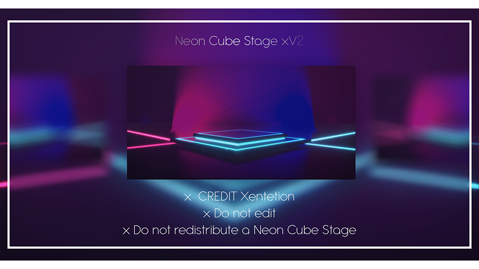 Neon Cube Stage xV2 by Xentetion