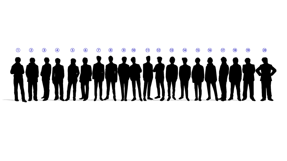 観衆シルエット