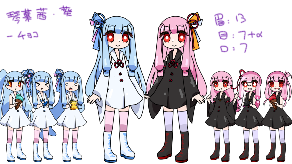 『立ち絵』琴葉茜·葵-チョコ