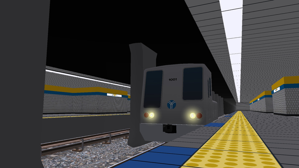 横浜市営地下鉄の駅(相対式ホーム)