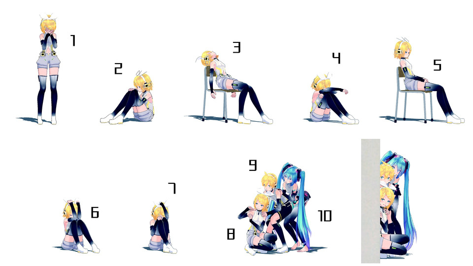 【MMDポーズ配布】ポーズ33