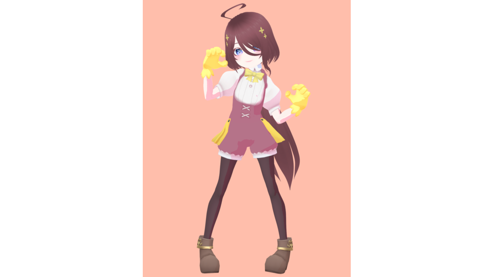 黄鏡式VRoid製空音ライ ボタン目_1.00