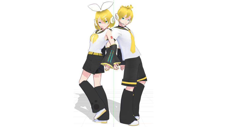 VRoid Rin and Len - BowlRoll