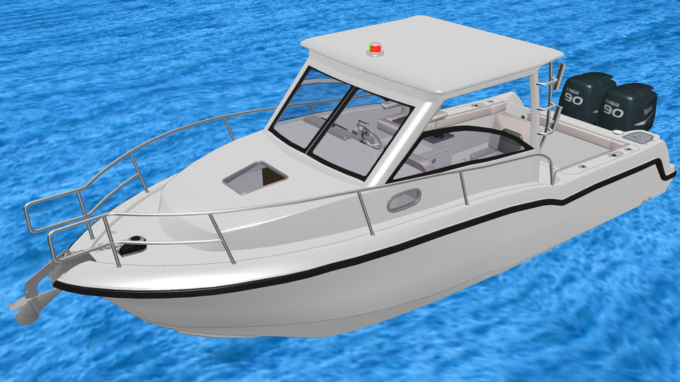 27フィートフィッシングボートMMDモデル