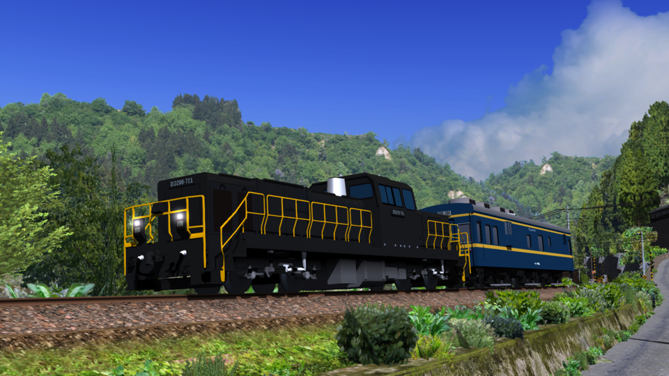 【RailSim】DD200-700+マヤ34-2009セット