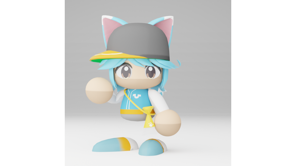 ゆるねひぐパワプロ風MMDモデル
