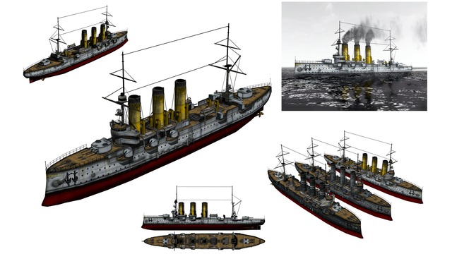 モブ防護巡洋艦セット