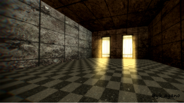 鉄柵のある部屋ステージ