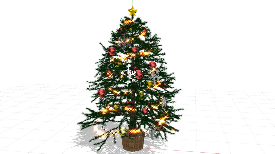 クリスマスツリー MMDモデル