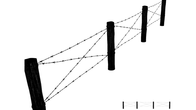 有刺鉄線の柵_ver1.1