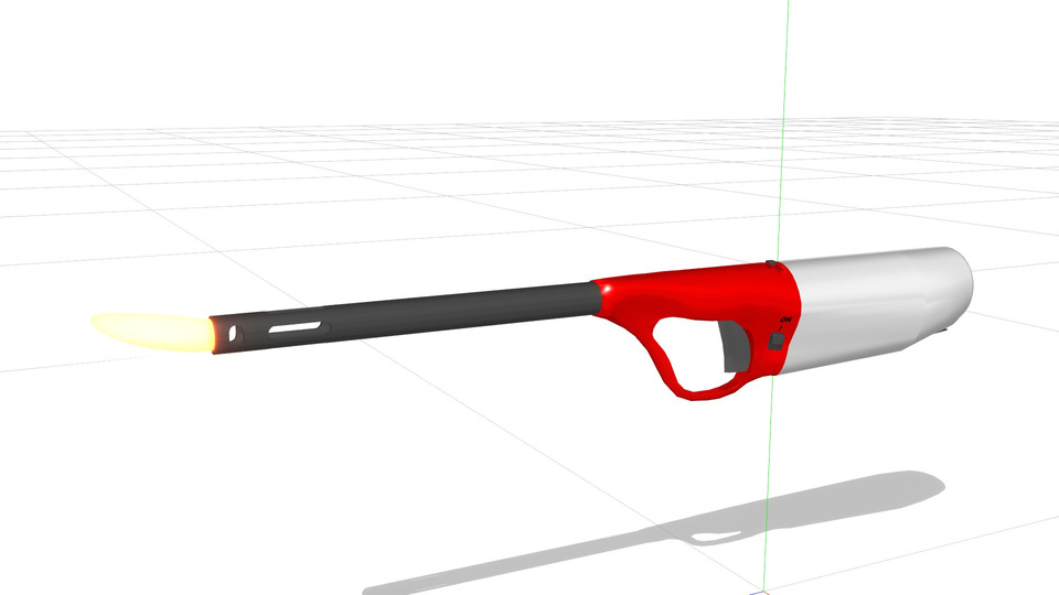 ロングガスライターMMDモデル