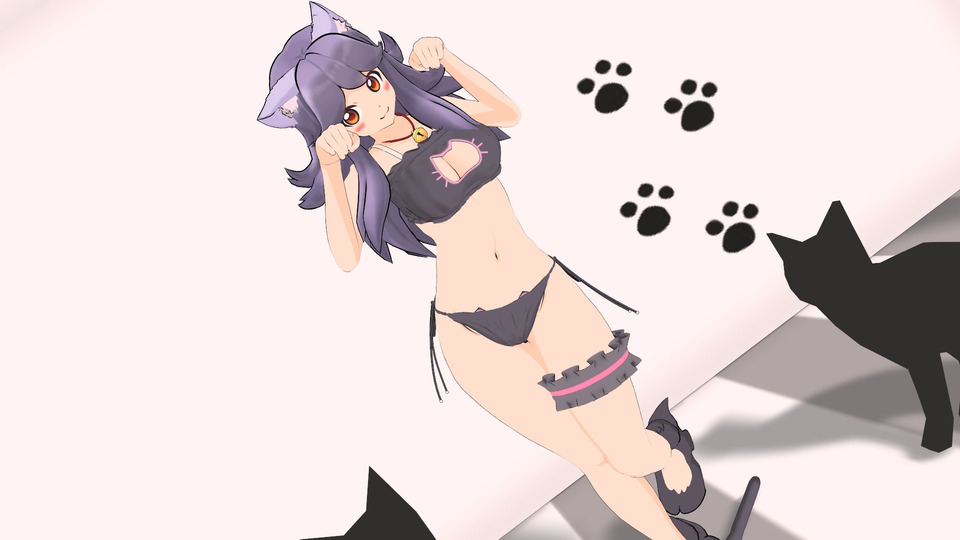 かぶきりひめ　猫ランジェリーver