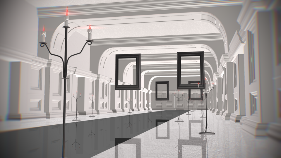 燭台と額縁ステージ配布用