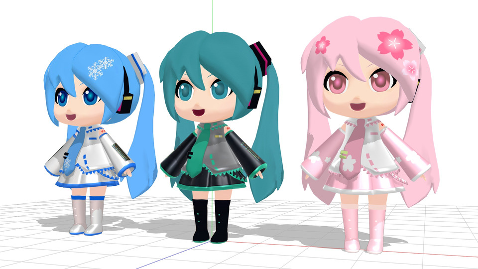 ミクダヨー改変MMDモデル