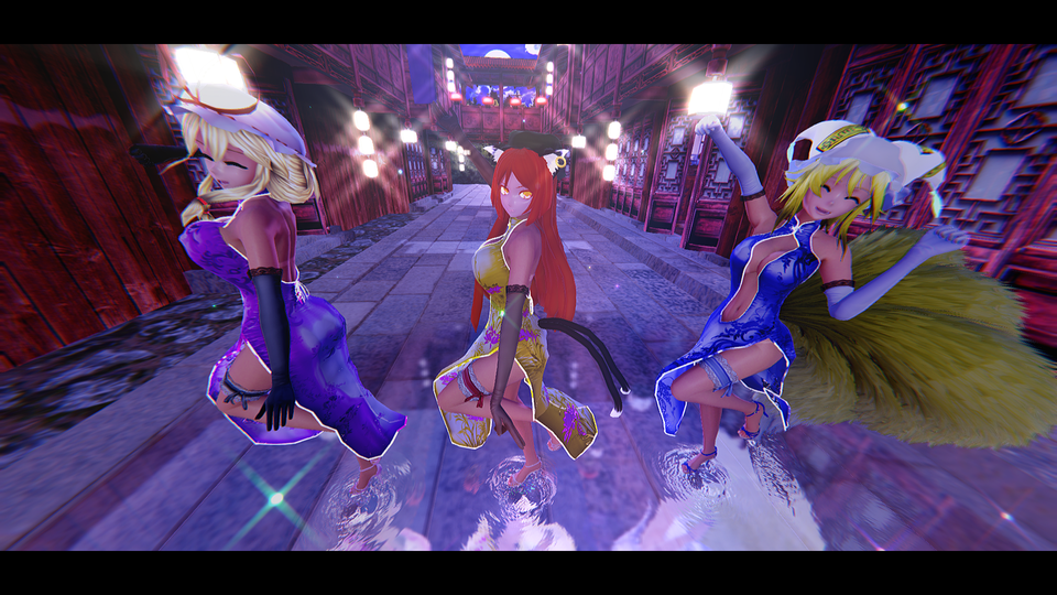 ハイファイレイヴァー3人モーション　カメラモーション