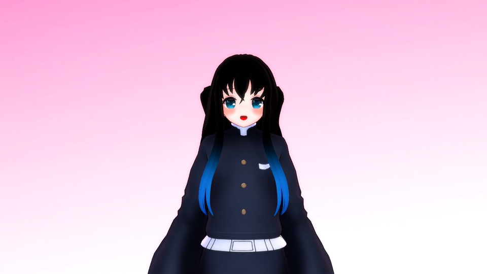 改造 時透無一郎 MMDモデル