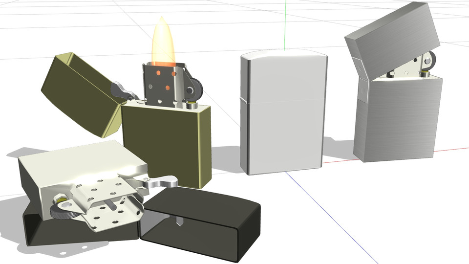 オイルライターMMDモデル