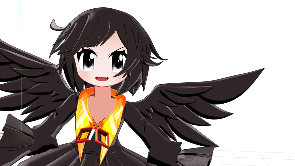 MMDモデル カラスちゃん