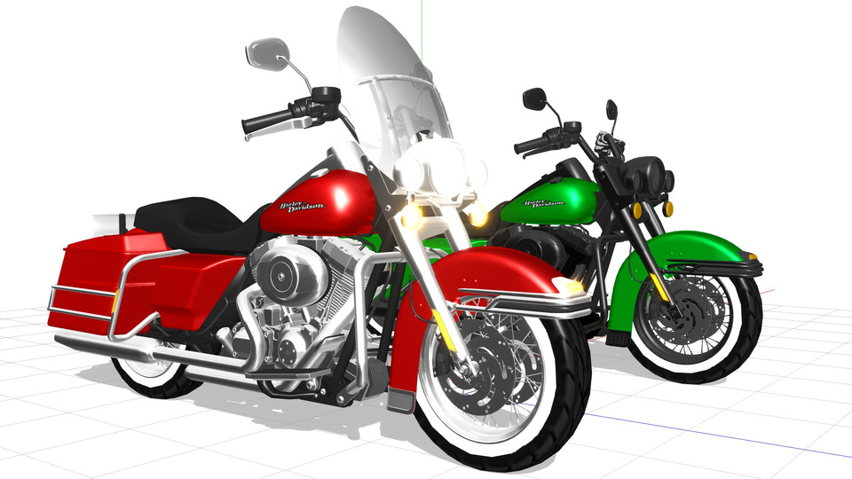 H-D FLHR MMDモデル