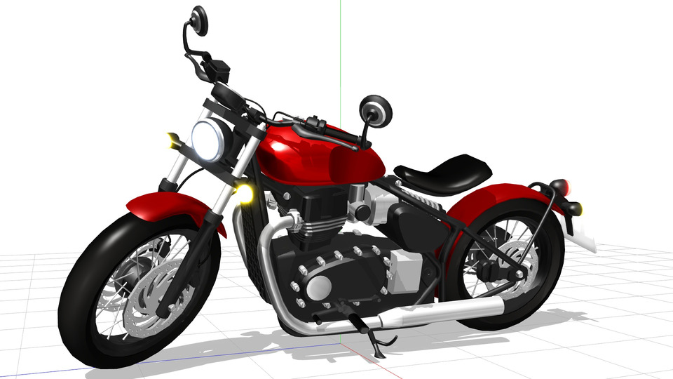 トライアンフ ボンネビル・ボバーMMDモデル