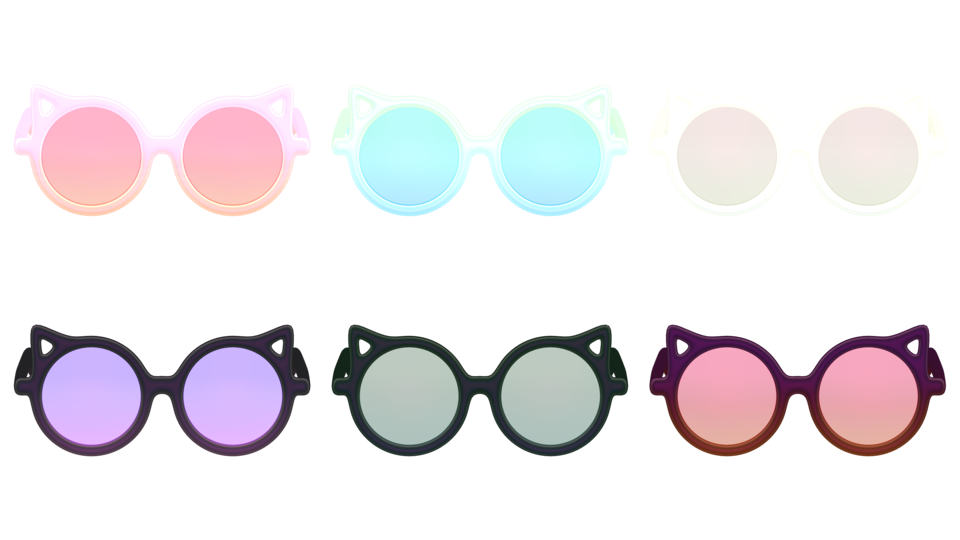MMD - Kitty Glasses