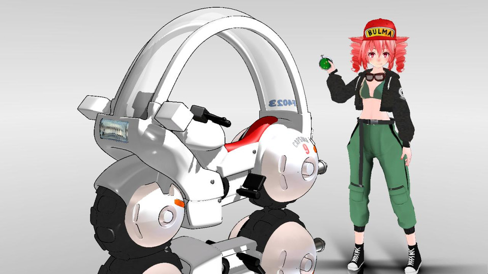 ブルマのバイク-ホイポイカプセルスクーターNo.9配布用