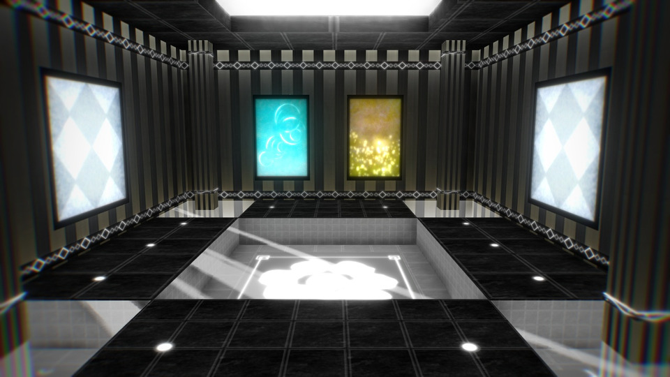 黒の縞々ステージ