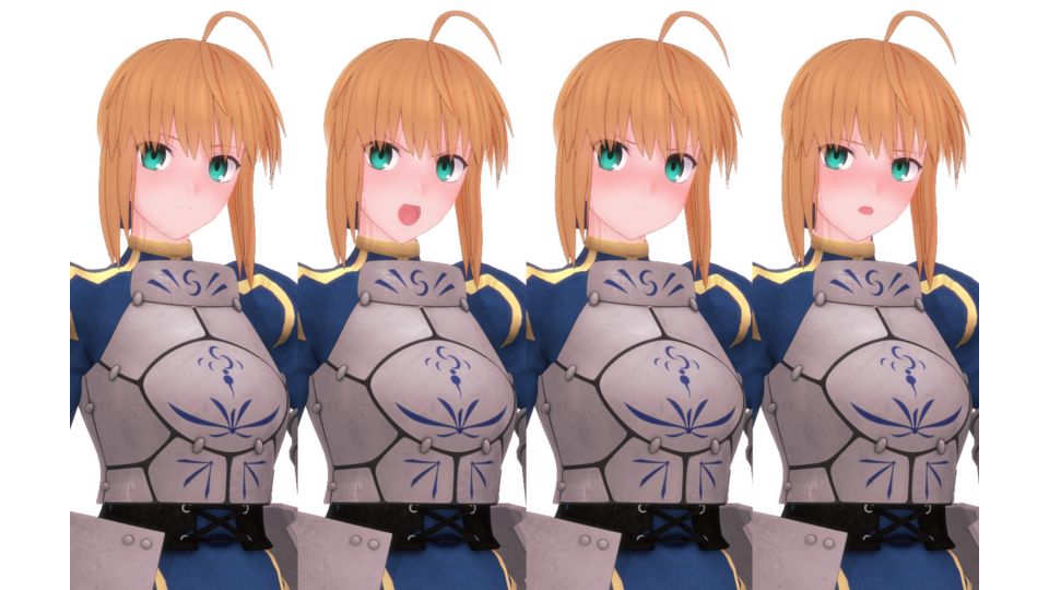 [MMD]セイバー（甲冑）v1.00