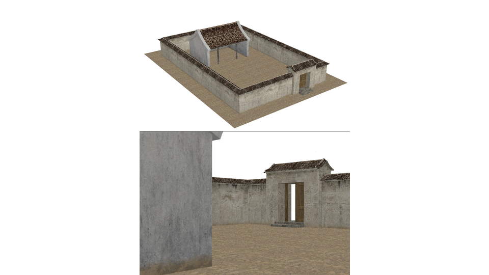 古代中華風田舎倉庫