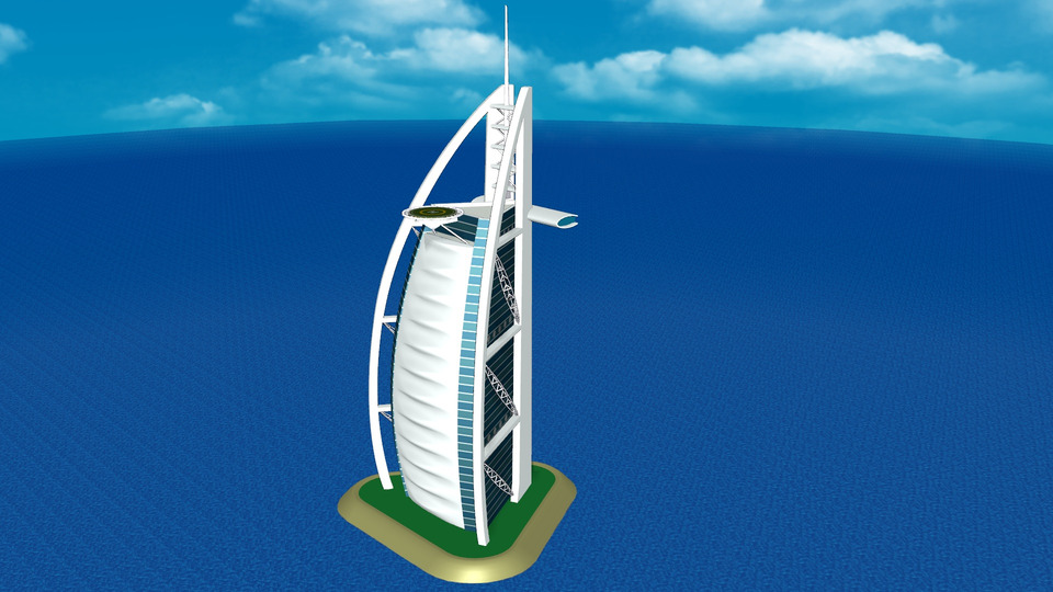 ブルジュ・アル・アラブ ホテルMMDモデル