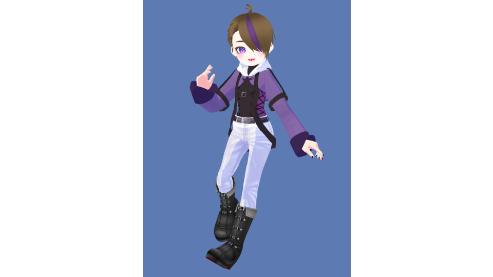 黄鏡式VRoid製菊音サトル　ボタン目