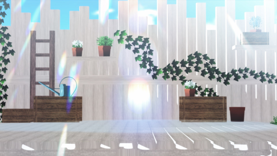 ウッドフェンスの庭【配布】