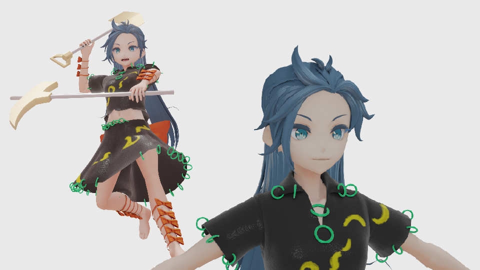 姫虫百々世 VRoid式 - 東方project