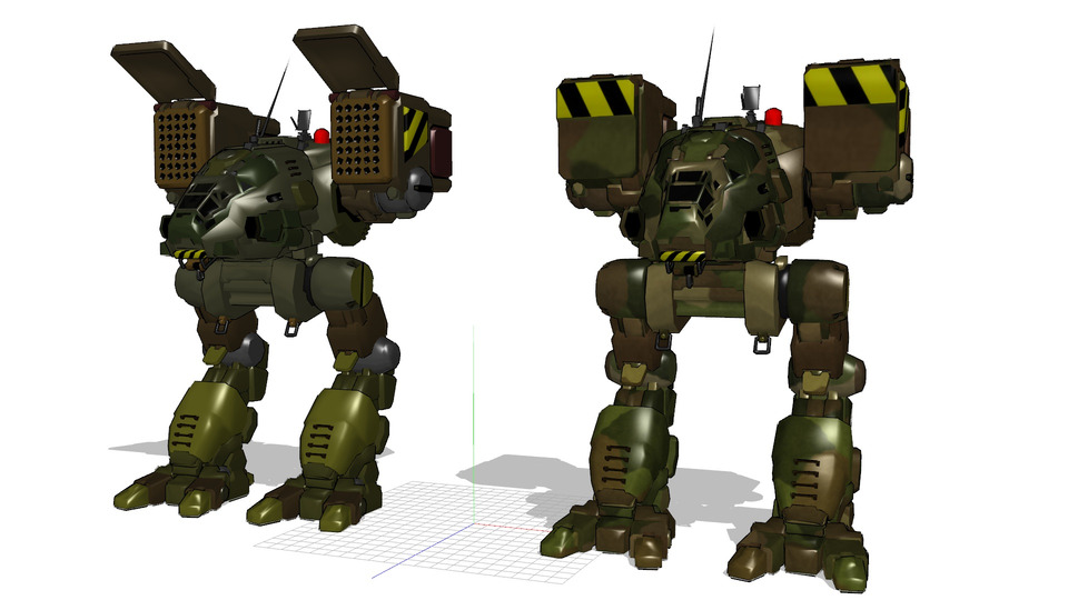 バトルメックCATAPULT（カタパルト）MMDモデル