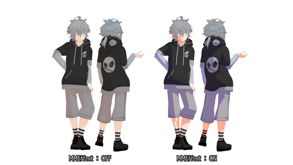 Vroid製モデル：狂威ネイロ_パーカー(リメイク)