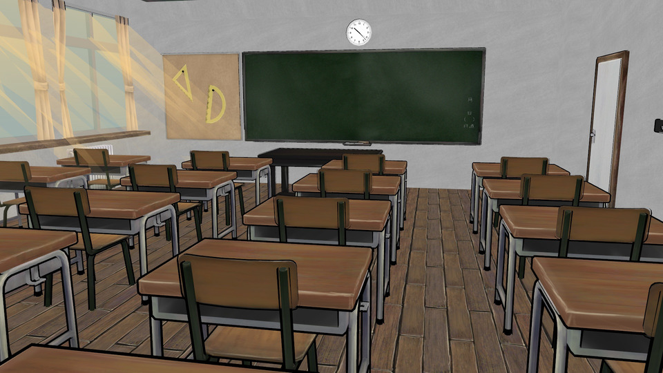 教室ステージMMDモデル