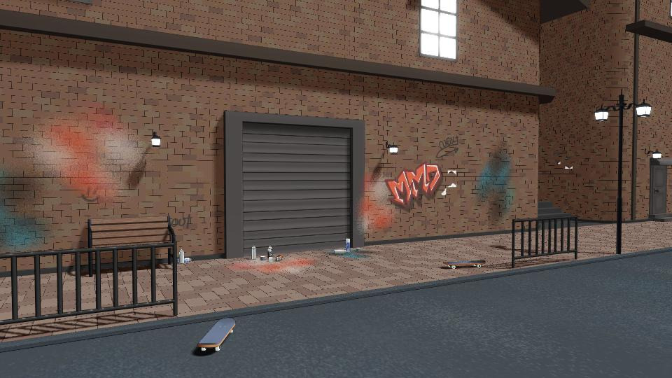 スプレーペイントステージ