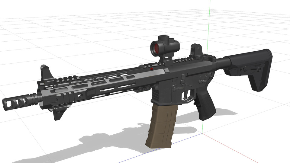 AR-15 MMDモデル