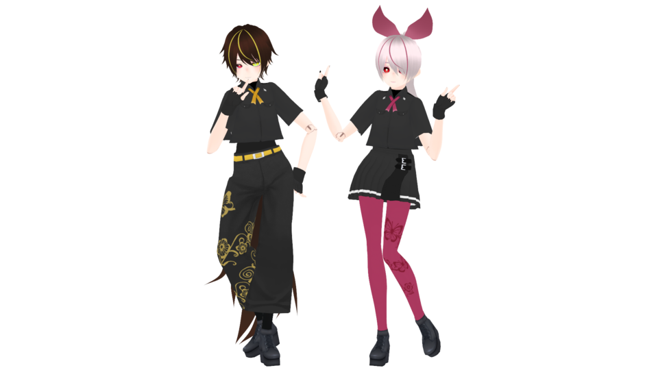 黄鏡式VRoid製黄琴海月・影　BLACK