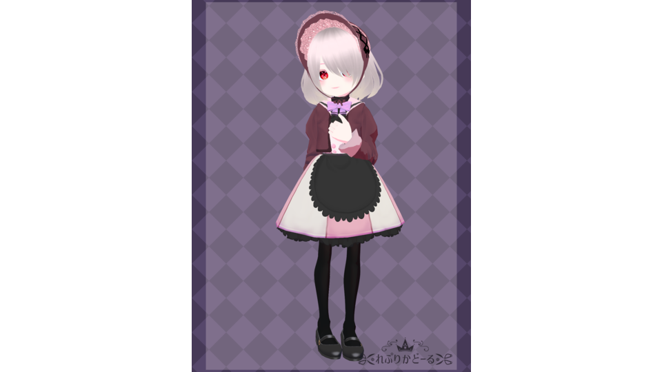 黄鏡式VRoid製黄琴海月　ボタン目