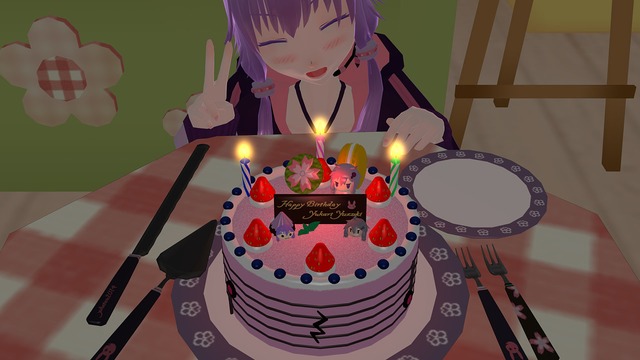 結月ゆかり誕生祭2014記念ケーキセット
