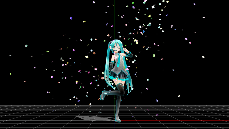 「紙吹雪コンビネーション」モーション