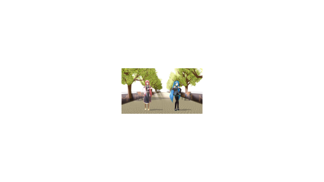 秋の公園ステージ