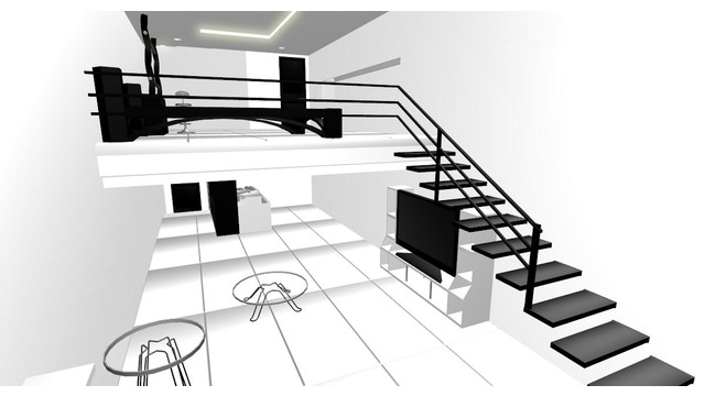 モノクロのお家