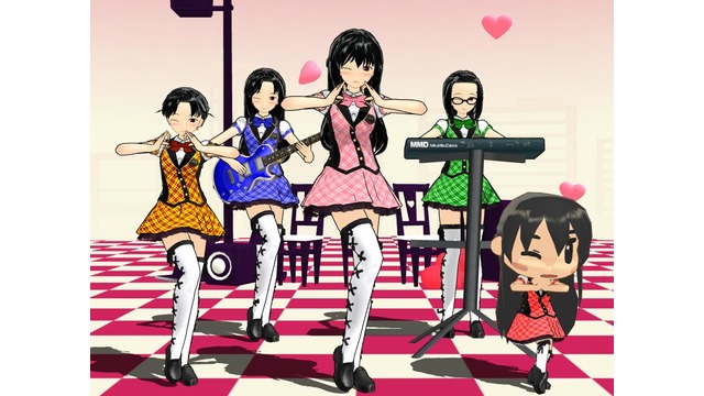 黒髪ちゃん　アイドル服