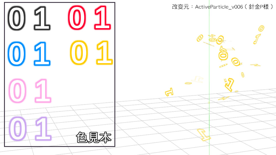 ActiveParticle改变_サイハカ風の0と1粒子