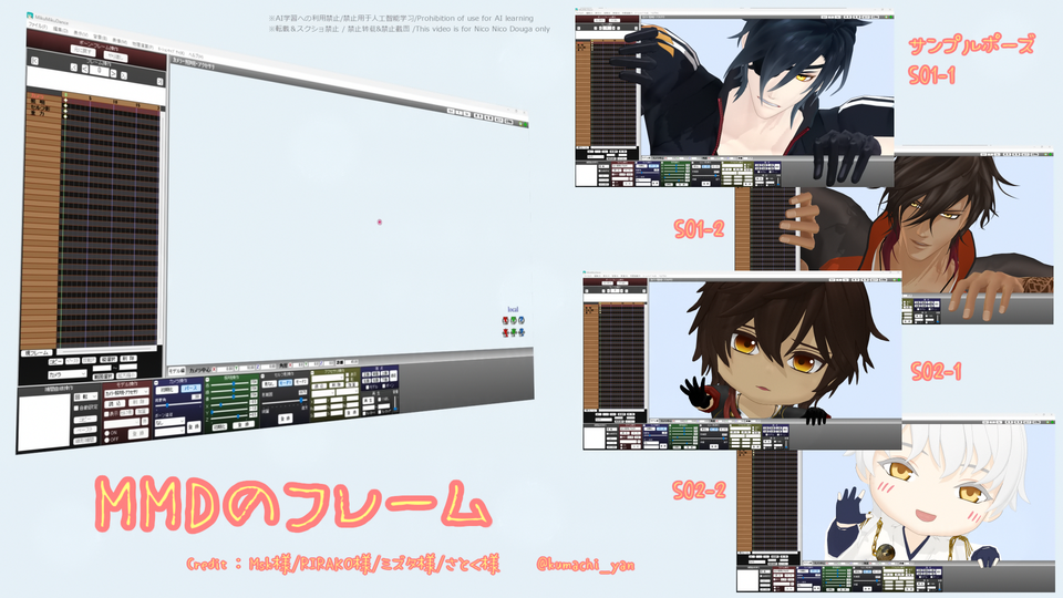MMDのフレーム