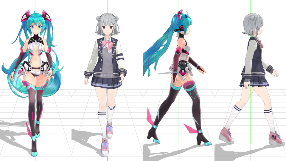 遅くて特徴のない歩き動作＋α