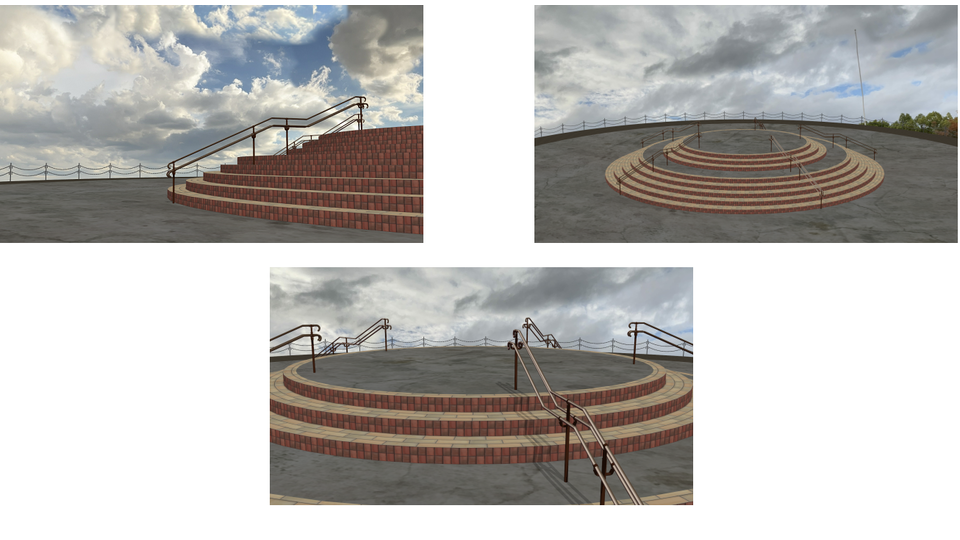 中央丸階段 ステージ